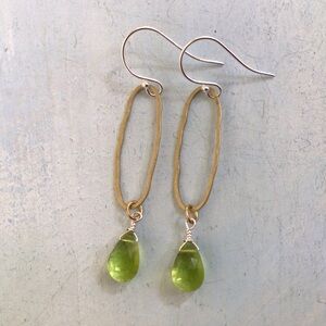 Peridot sundance charm artisan Earrings